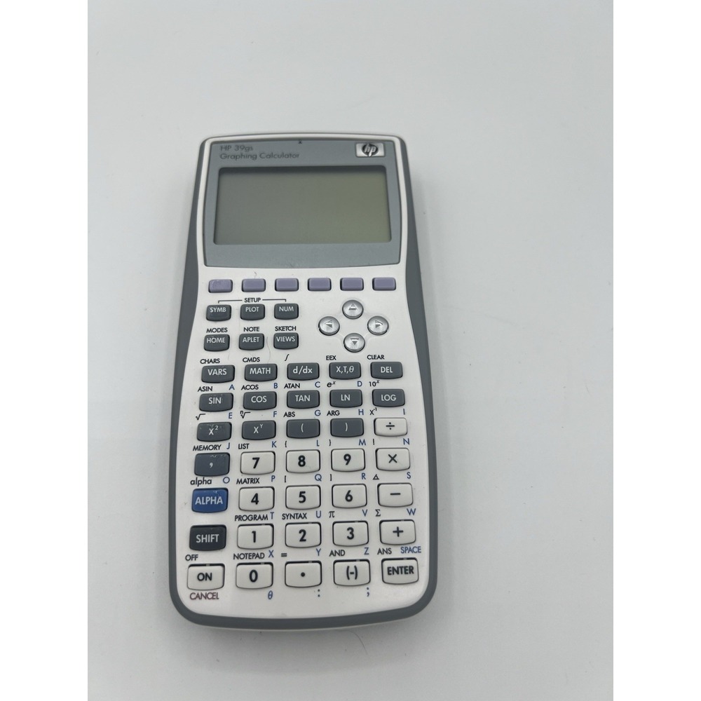 HP 39GS Graphing Calculator w/ Cover Clean Working Condition Tested School Math